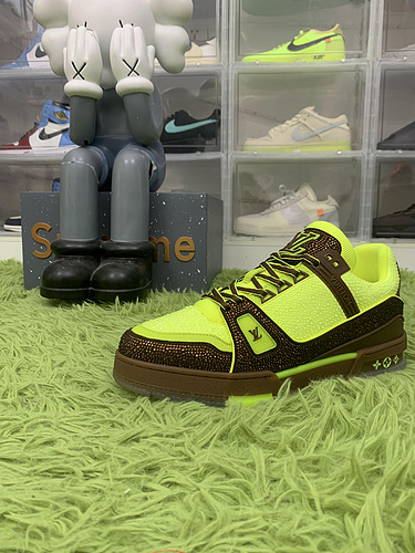 Louis Vuitton Trainer Yellow Brown 1A8Z6E