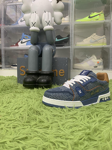 Louis Vuitton  Trainer Blue Damier 3D Denim  1AD6DI