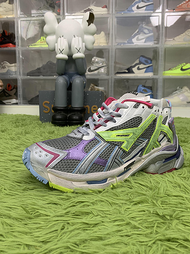 OK batch  B*lenciaga Runner Leather Free Grey Light Purple Neon Yellow White 677403W3RBP1745