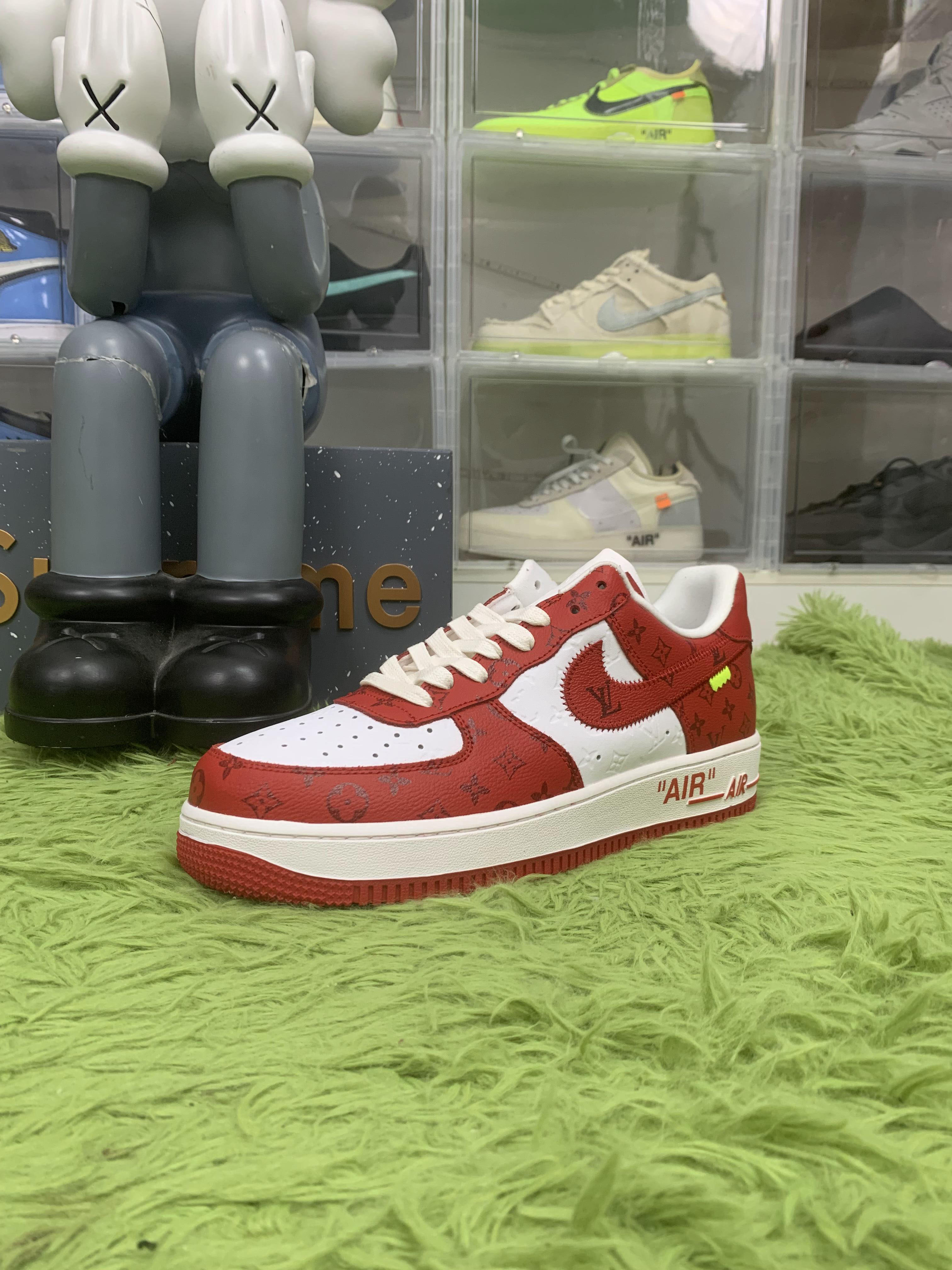Louis Vuitton X Air Force 1 Red
