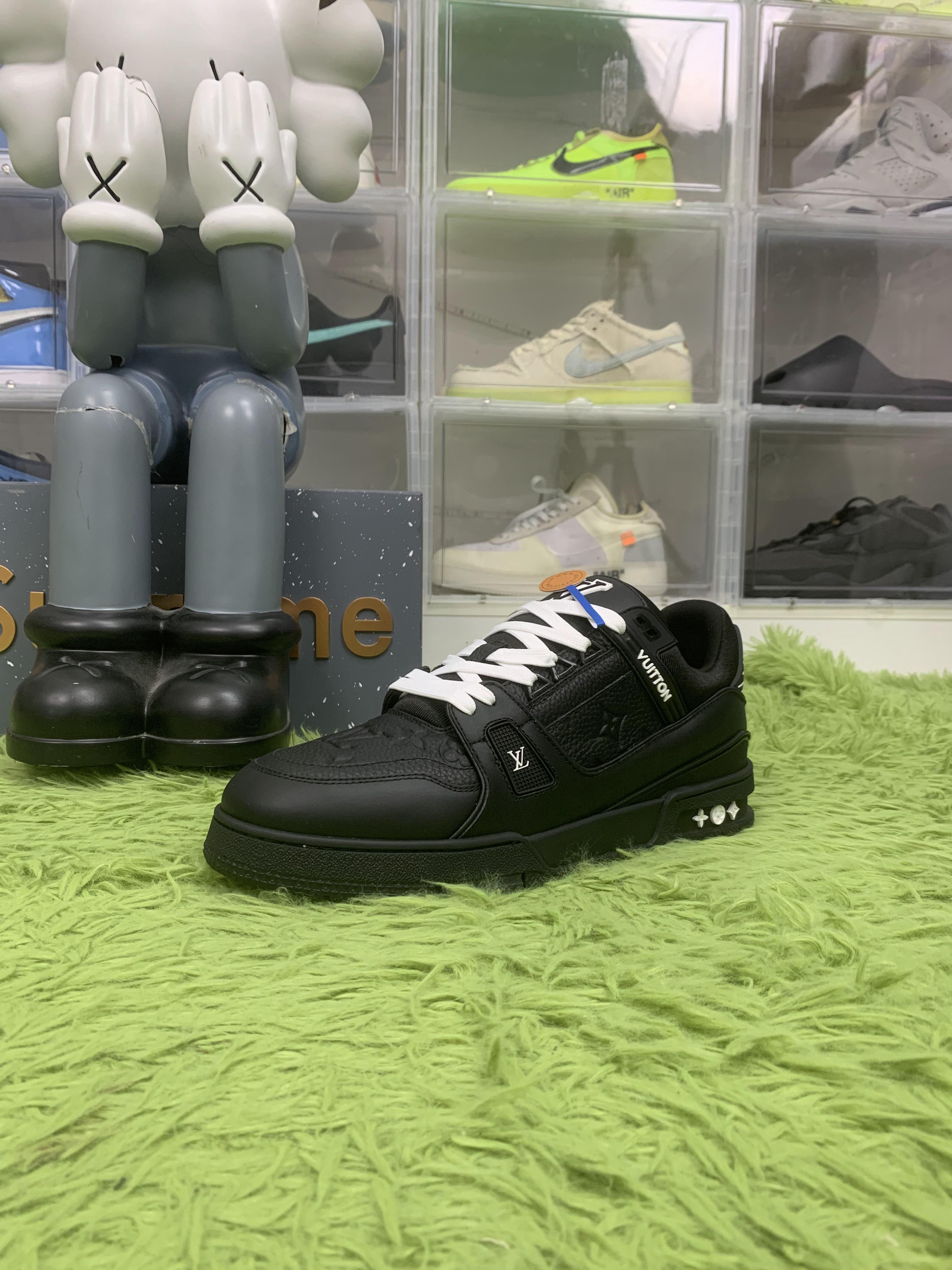 Louis Vuitton Trainer Black Embossed Monogram