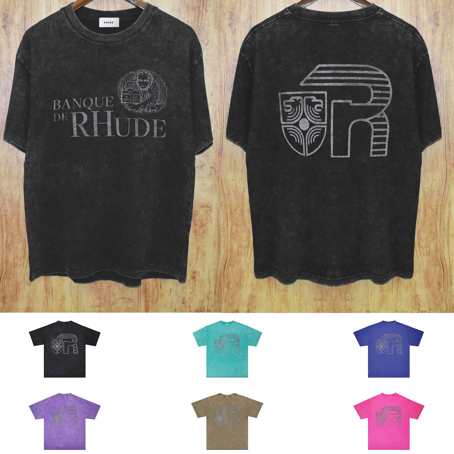 Rhude Black Short Sleeve T-Shirt