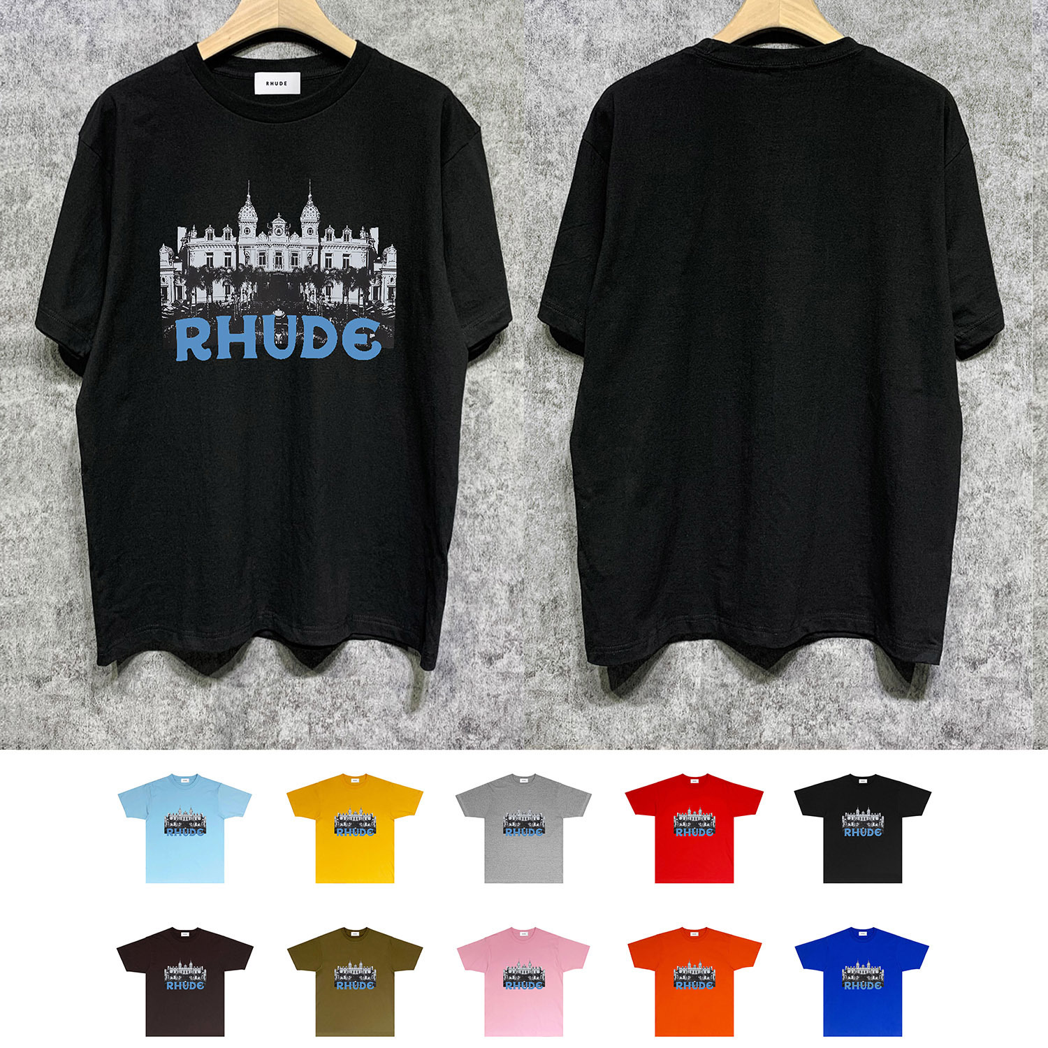 Rhude Black Short Sleeve T-Shirt