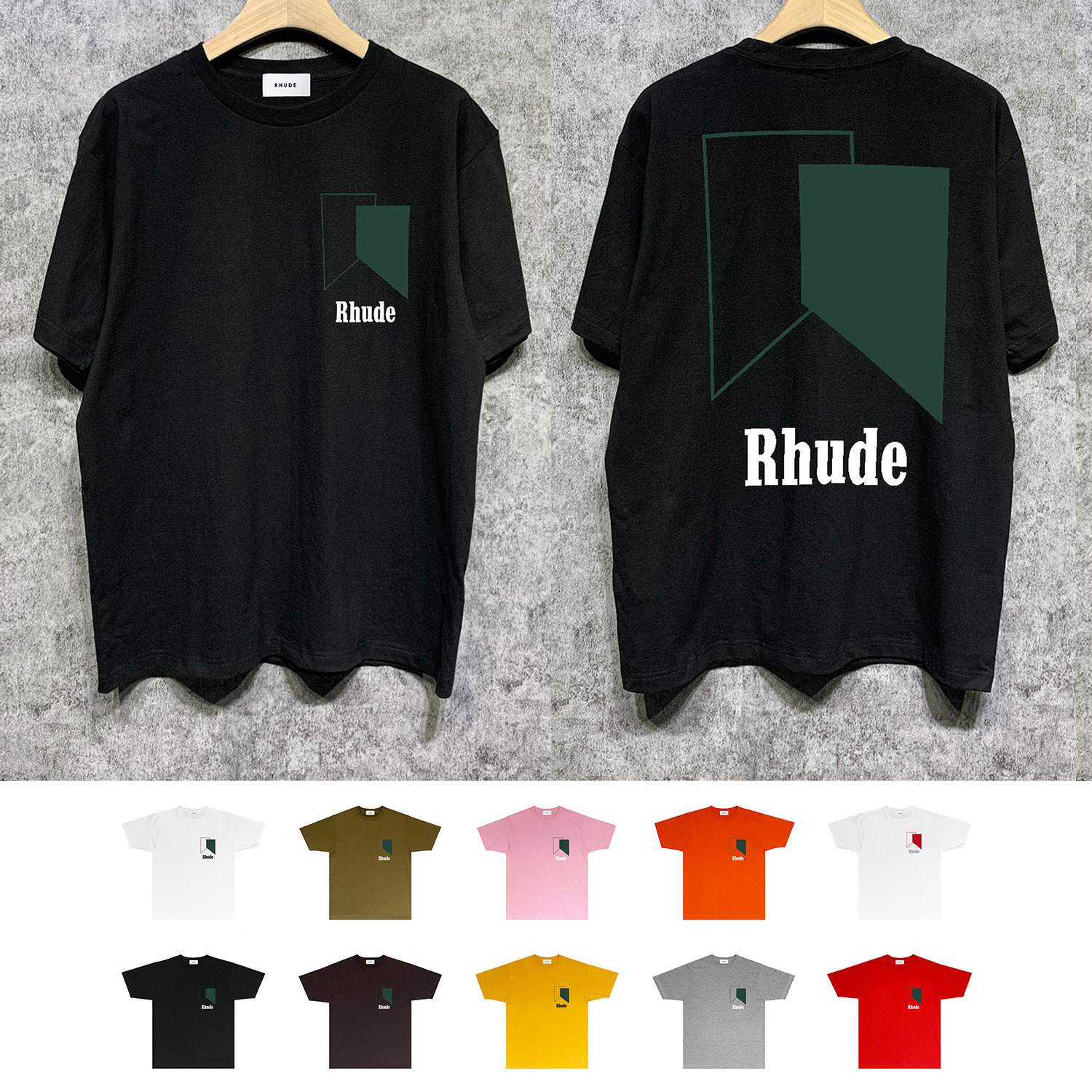 Rhude Black Short Sleeve T-Shirt