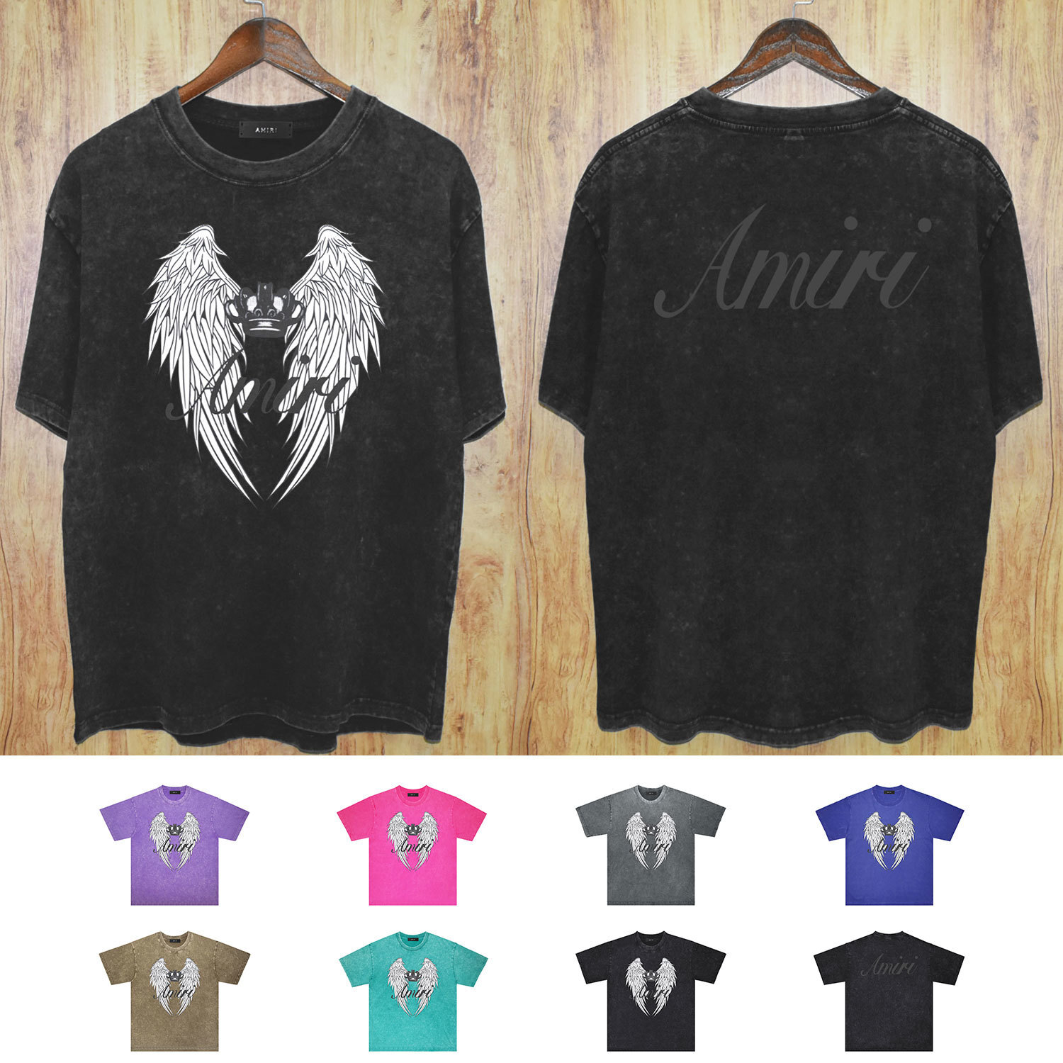 Amiri Black Wing Graphic T-Shirt