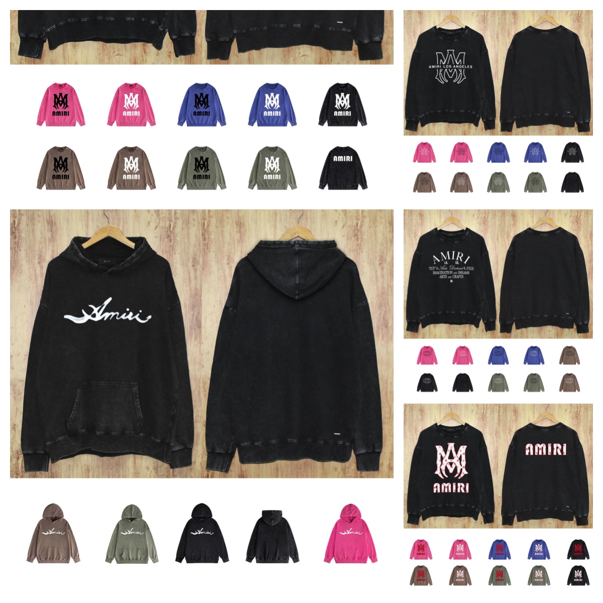 RHUDE Black Hoodie with Graphic Print