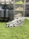 Dolce &amp; Gabbana Women's Graffiti Print Leather Fashion Sneakers Shoes