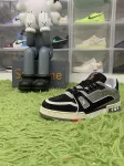 Louis Vuitton LV Trainer Black Grey Crystal  1AA6PV