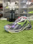 OK batch  B*lenciaga Runner Leather Free Grey Light Purple Neon Yellow White 677403W3RBP1745