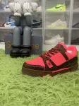 Louis Vuitton Crystal Mens LV Trainer Sneakers 9.5 Pink