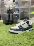 Louis Vuitton LV Trainer Monogram Denim White Blue
