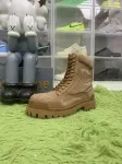 Balenciaga Beige Combat Strike Boots