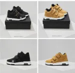 J1ordan Black and Wheat Velcro Sneakers