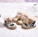 U1GG Black and Gold Winter Boots