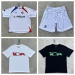 IDA White and Black Sportswear Set with T-Shirts and Shorts