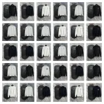 Prada Black and White Crewneck Sweaters