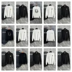 Dior Black and White Round Neck Sweaters